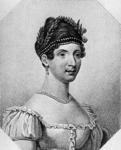 Retrato de Angelica Catalani, soprano italiana, grabado de Unbekannt Unbekannt
