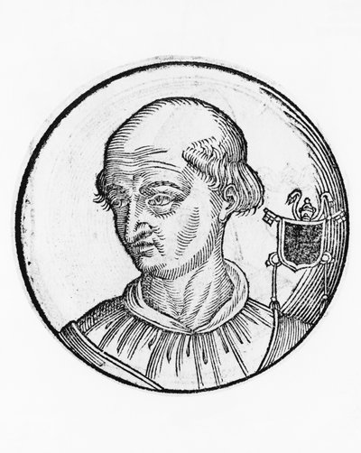 Retrato de Benedicto IX (Teofilacto III de Tusculum, circa 1012-circa 1056) de Unbekannt Unbekannt