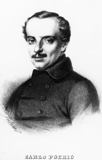 Retrato de Carlo Poerio (1803-1867), patriota y político italiano, grabado de Unbekannt Unbekannt