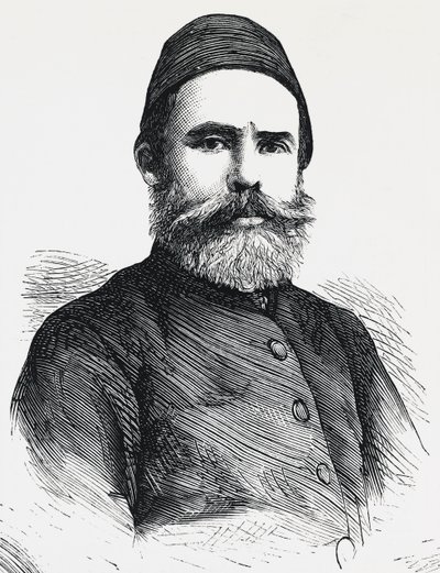 Retrato de Djevet Pasha, Ministro del Interior del Imperio Otomano de Unbekannt Unbekannt