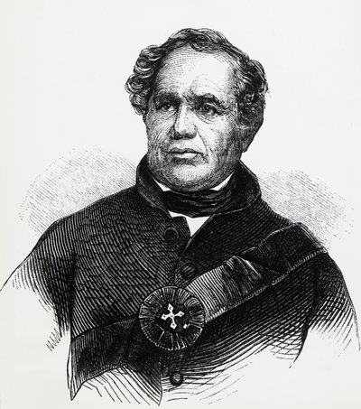 Retrato de Eleazar Williams (1788-1858), pastor anglicano, que afirmó fraudulentamente ser el Delfín perdido de Francia, grabado de Unbekannt Unbekannt