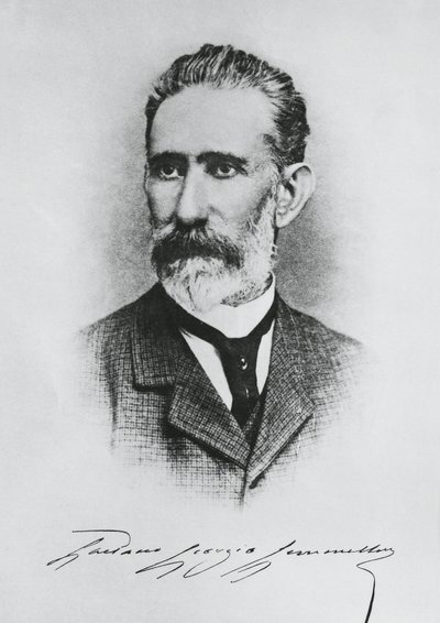 Retrato de Gaetano Giorgio Gemmellaro (1832-1904), geólogo, paleontólogo y político italiano, grabado de Unbekannt Unbekannt