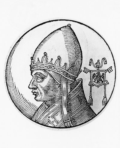 Retrato de Gregorio IX (Ugolino dei Conti di Segni, circa 1170-1241) de Unbekannt Unbekannt