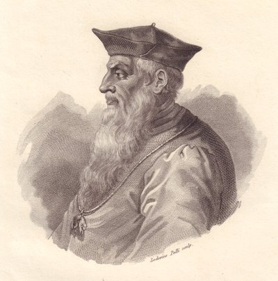 Retrato del almirante italiano Andrea Doria (1466-1560), grabado en cobre por Ludovico Pelli de Unbekannt Unbekannt