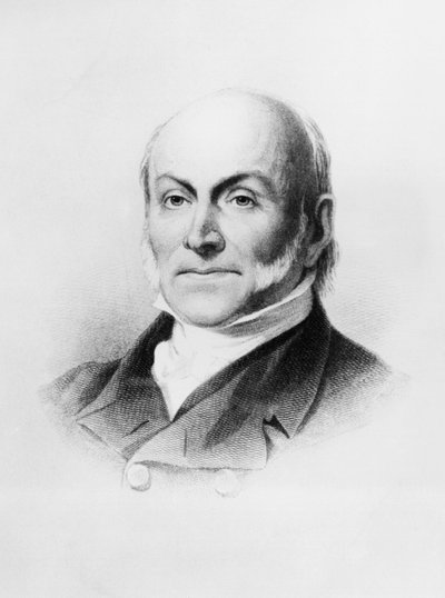 Retrato de John Quincy Adams, diplomático y político estadounidense que fue el 6º Presidente de los Estados Unidos, grabado después de la pintura de George Peter Alexander Healy de Unbekannt Unbekannt