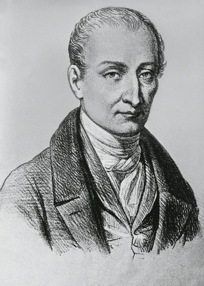 Retrato de Joseph Nicéphore Niépce (1765-1833), inventor francés de la heliografía de Unbekannt Unbekannt