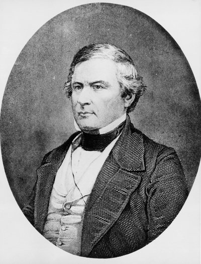 Retrato de Millard Fillmore, abogado y político estadounidense que fue el 13º Presidente de los Estados Unidos, grabado de Unbekannt Unbekannt