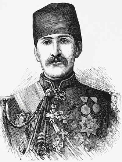 Retrato de Reuff Pasha, Ministro de Guerra del Imperio Otomano de Unbekannt Unbekannt
