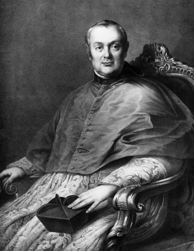 Retrato de Tommaso Bernetti (1779-1852), cardenal italiano, Secretario de Estado bajo León XII de 1828 a 1829, y bajo Gregorio XVI de 1831 a 1836, litografía de Unbekannt Unbekannt