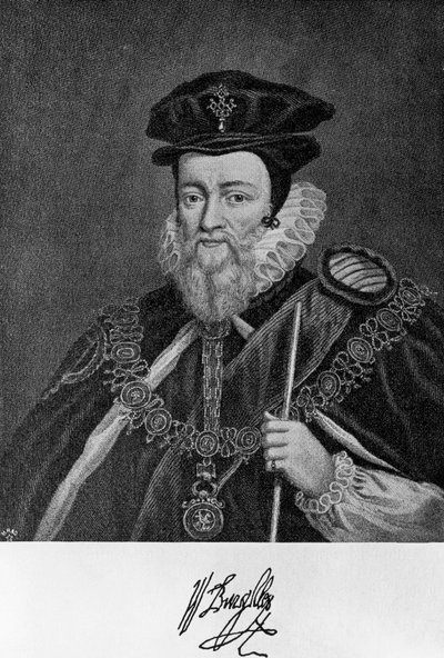 Retrato de William Cecil de Unbekannt Unbekannt