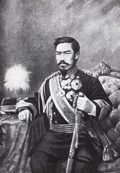 Retrato del emperador japonés Meiji (Mutsuhito) de Unbekannt Unbekannt