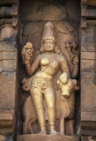 Relieve que representa a Parvati, templo Brihadisvara, Gangaikonda Cholapuram, Tamil Nadu, India de Unbekannt Unbekannt