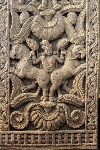 Relieve en la entrada occidental, Gran Estupa, Sanchi (Lista del Patrimonio Mundial de la UNESCO) de Unbekannt Unbekannt