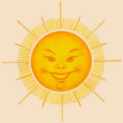 Sol sonriente, dibujo de Unbekannt Unbekannt