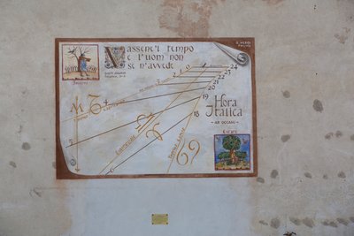 Reloj de sol, meridiano, Aiello del Friuli, Friuli, Italia de Unbekannt Unbekannt