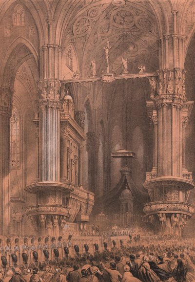 Te Deum en la Catedral de Milán, Lombardía de Unbekannt Unbekannt