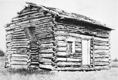 La cabaña de troncos en la que nació Abraham Lincoln de Unbekannt Unbekannt
