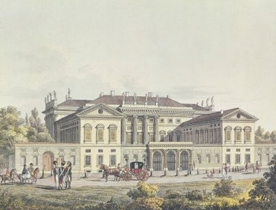 Vista de la Villa Reale en los jardines públicos, Milán, Italia de Unbekannt Unbekannt