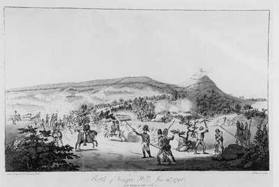 La Batalla de Vinegar Hill, 21 de junio de 1798, grabado por Henry Brocas de Lieutenant Carey