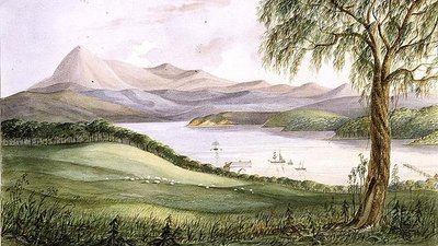 Twofold Bay, Nueva Gales del Sur, c.1860 de Lieutenant George Austin Woods