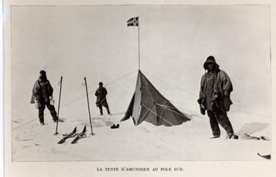 Tienda dejada en el Polo Sur por Roald Amundsen (1872-1928) en 1911, 1912 de Lieutenant Henry Robertson Bowers