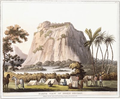 Vista Norte de Shole Ghurry, 1805 de Lieutenant James Hunter