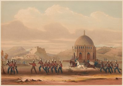 Asalto de Khelat. Tomando las Alturas. 13 de noviembre de 1839 de Lieutenant Thomas (after) Wingate
