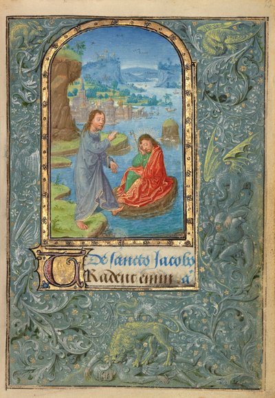 Ms. 37 (89.ML.35), fol. 22 Cristo apareciendo a Santiago el Mayor de Lieven van Lathem