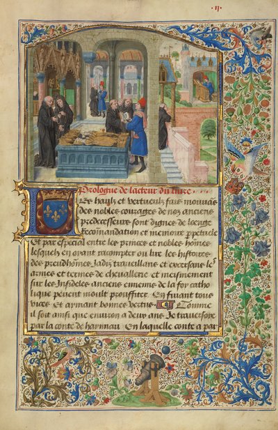 El autor escucha la historia de Gillion de Trazegnies de Lieven van Lathem