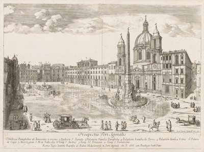 Piazza Navona from "Prospectus Locurum Urbis Romae Insign[ium] de Lievin Cruyl