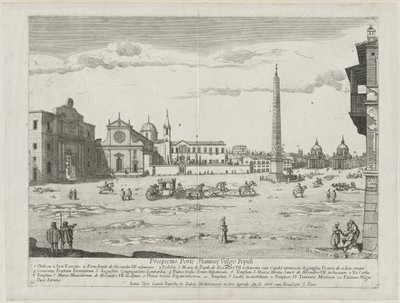 Prospectus Locurum Urbis Romae Insign[ium], 1666 de Lievin Cruyl