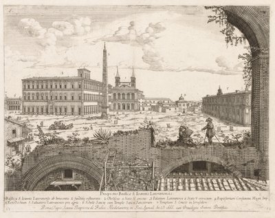 S. Giovanni in Laterano from "Prospectus Locurum Urbis Romae Insign[ium]" de Lievin Cruyl