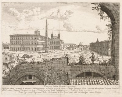 S. Giovanni in Laterano de Prospectus Locurum Urbis Romae Insign[ium], 1666 de Lievin Cruyl