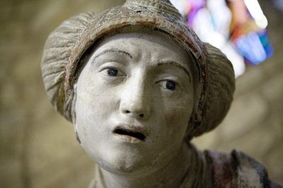 Mujer santa con un bonete de Ligier Richier