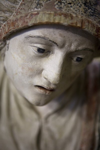 Mujer santa con un bonete de Ligier Richier