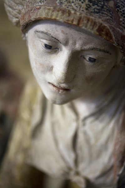 Mujer santa con un bonete de Ligier Richier