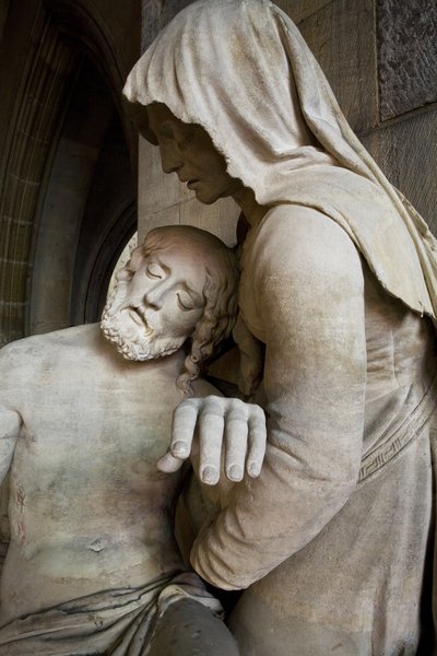 Piedad, detalle de Ligier Richier