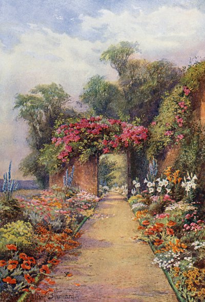 "Una tarde de verano" (litografía en color) de Lilian Stannard