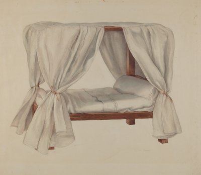 Cama de Muñeca, c. 1937 de Lillian Causey