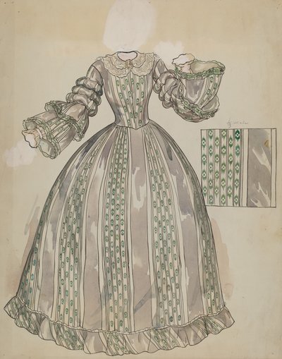 Vestido, c. 1936 de Lillian Causey