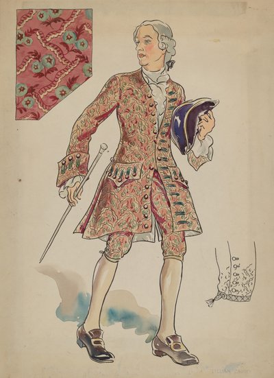 Traje de hombre, c. 1936 de Lillian Causey