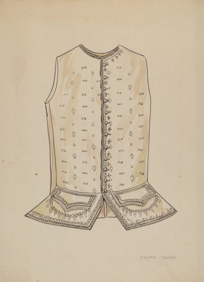 Chaleco de hombre de Lillian Causey