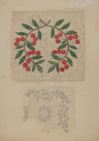 Colcha, apliqué de Lillian Causey