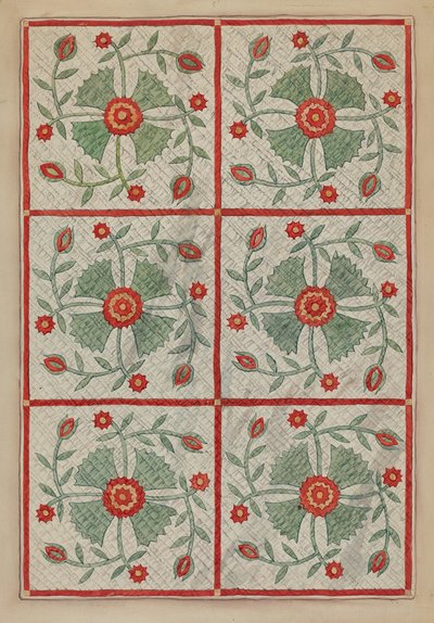 Colcha, c. 1937 de Lillian Causey