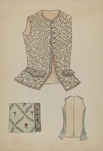Chaleco, 1935-1942 de Lillian Causey