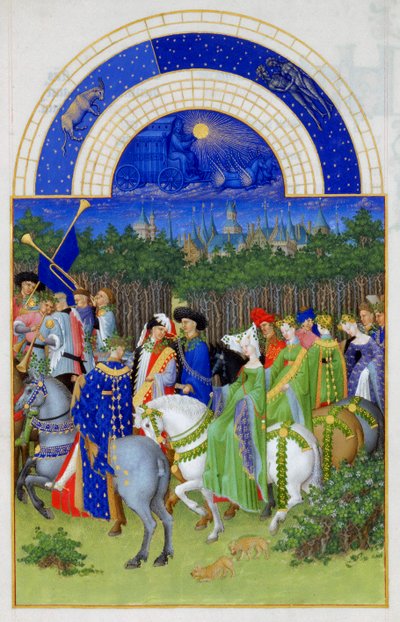 Mayo Les Très Riches Heures du duc de Berry, 1412-1416 de Limbourg Brothers