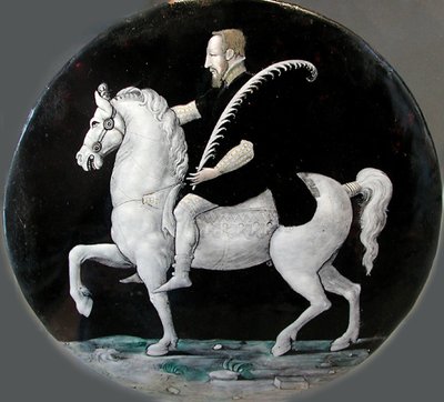 El rey Enrique II de Francia a caballo de Limousin