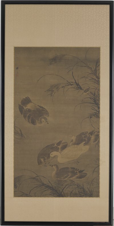 Gansos Nadando de Lin Liang