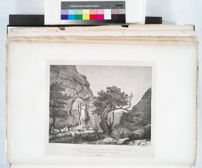 Tumba Ubicada Cerca del Borde Norte de la Ciudad, Petra de Linant (Linant Pasha) Bellefonds
