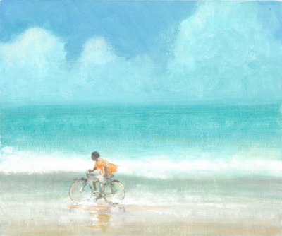 Niño en una bicicleta, 2015 de Lincoln Seligman
